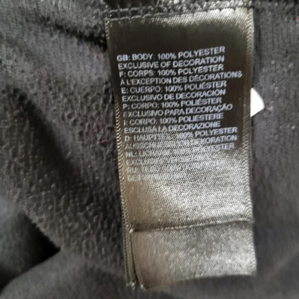 The North Face Men Sweatshirt Small Black Fleece 1/2 Zip Logo Mock Neck Pullover
